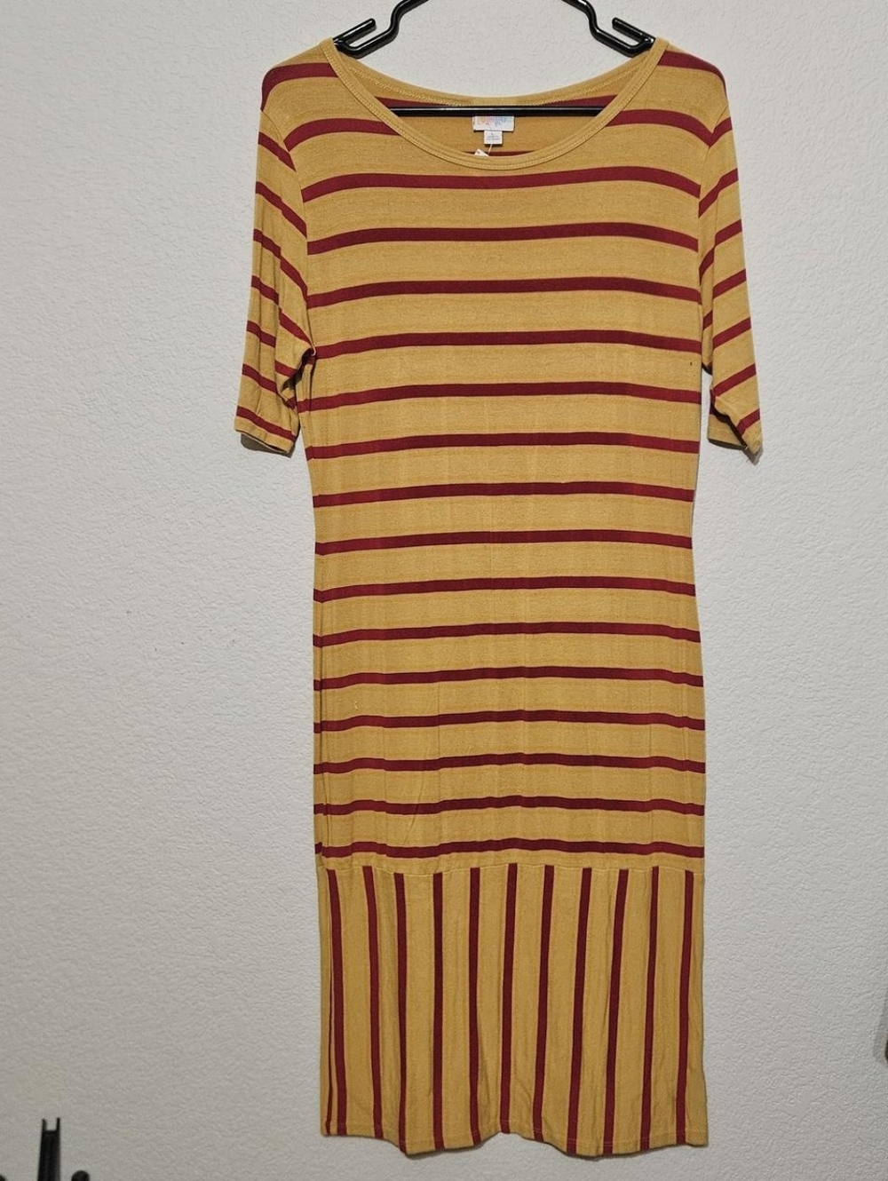Large Yellow And Red LuLaRoe Dress